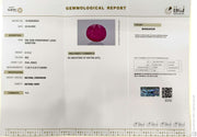 6.74/CT Natural Ruby Stone with Govt. Lab Certificate-16140S206354